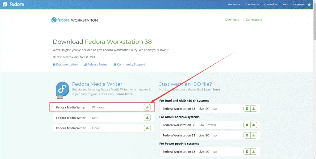 刻盘工具Fedora Media Writer的下载2