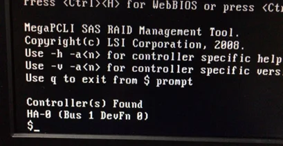 LSI 9271-8i Raid卡开启jbod步骤1