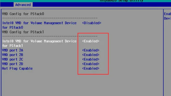 Intel Virtual RAID开关8